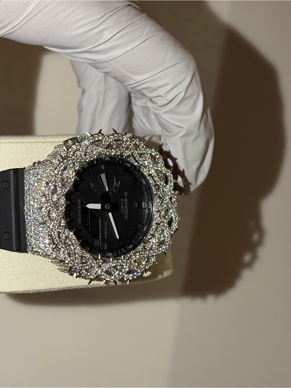 G-Shock Black Digital-Analog Watch with Silver Crystal Bezel - Picture 7 of 11